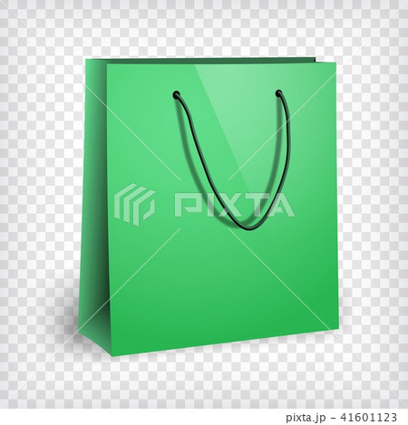 Blank green shopping bag mockup 41601123