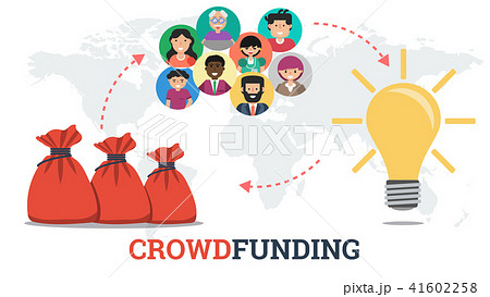 Banner - crowdfunding technology concept Banner - crowdfunding technology concept 41602258