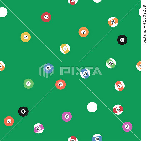 Billiard balls seamless pattern 41602259