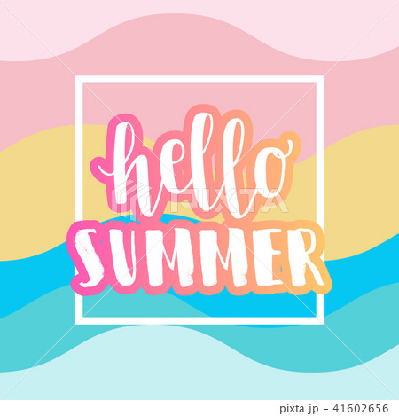 Hello Summer Sale Banner のイラスト素材