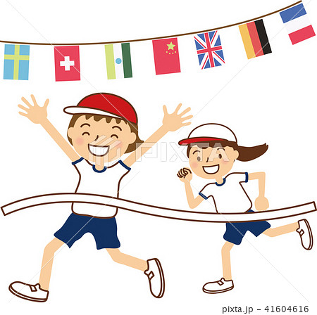 万国旗1ゴールイン女赤女白 万国旗1ゴールイン女赤女白 41604616