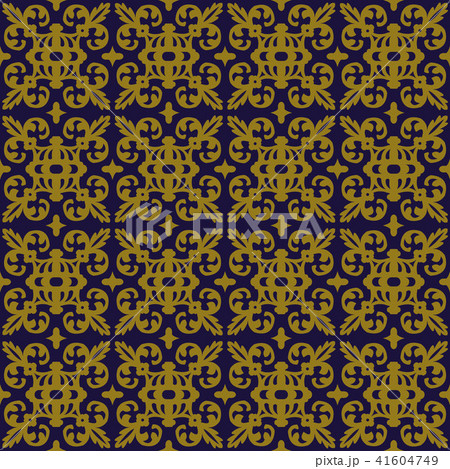 Antique seamless gold retro pattern background 41604749