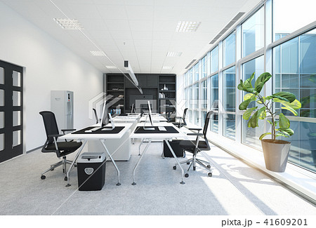 Modern Office Interior Stock Illustration