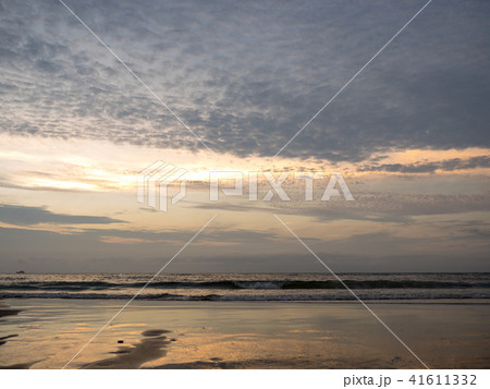 夕日 日没 夕焼け 41611332