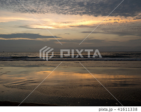 夕日 日没 夕焼け 41611338