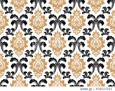 Wallpaper in the style of Baroque. Seamless vector 41611541