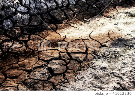 Arid soil of pond. Arid soil of pond. 41612230