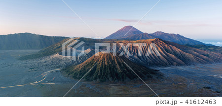 Panoramic Mount Bromo volcanic in Indonesia 41612463