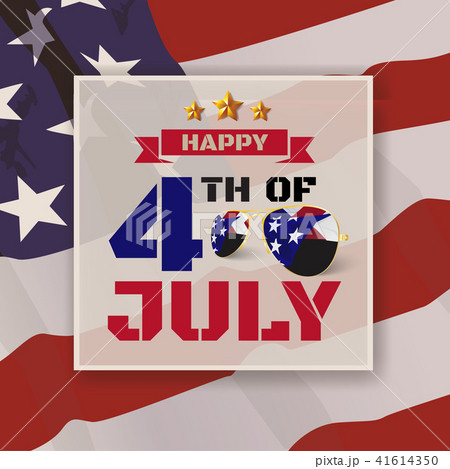 4th of July greeting card background.  41614350
