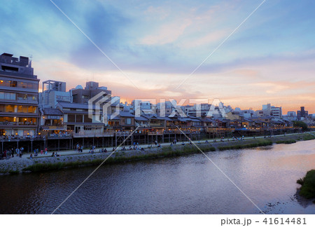 京都　鴨川納涼床 41614481