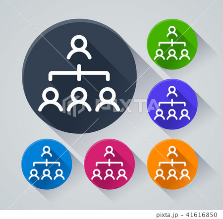people organization icons with shadow 41616850