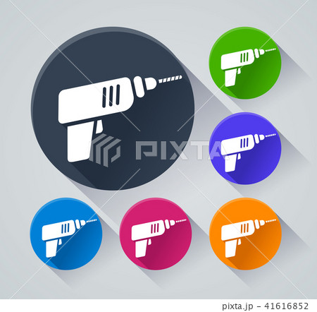 drill circle icons with shadow 41616852