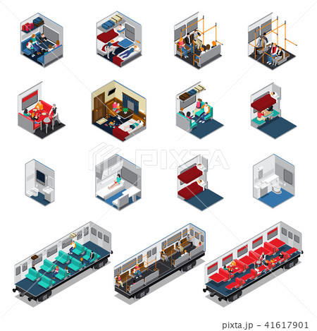 Train Interior Isometric Set 41617901