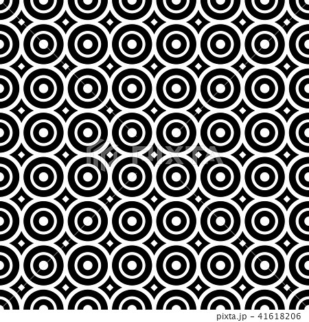 Seamless pattern with black and white circles 41618206