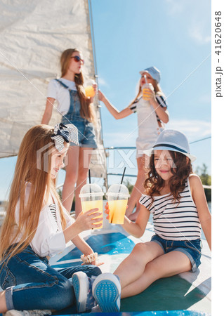 The children on board of sea yacht The children on board of sea yacht 41620648