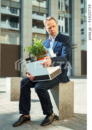 White collar office worker feeling lost after being fired 41620739