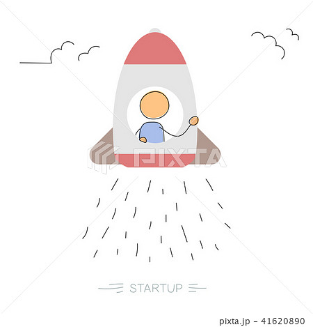 Startup- drawing running man Startup- drawing running man 41620890