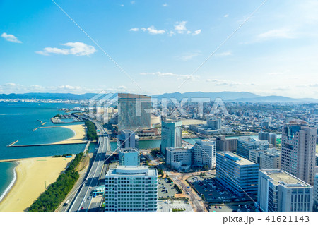 福岡県 都市風景の写真素材