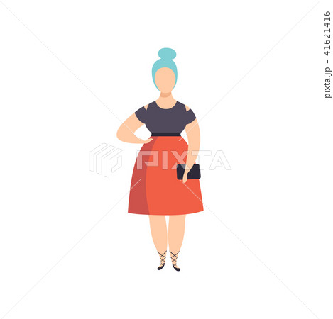 Curvy, overweight fashionable girl with blue dyed hair, beautiful plus size fashion woman, body Curvy, overweight fashionable girl with blue dyed hair, beautiful plus size fashion woman, body 41621416