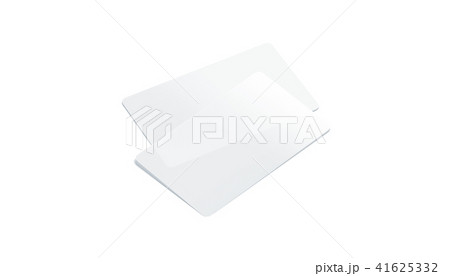 Blank plastic transparent business cards mockup isolated Blank plastic transparent business cards mockup isolated 41625332