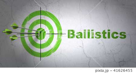Science concept: target and Ballistics on wall background Science concept: target and Ballistics on wall background 41626455