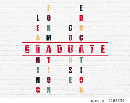 Learning concept: Graduate in Crossword Puzzle Learning concept: Graduate in Crossword Puzzle 41626544