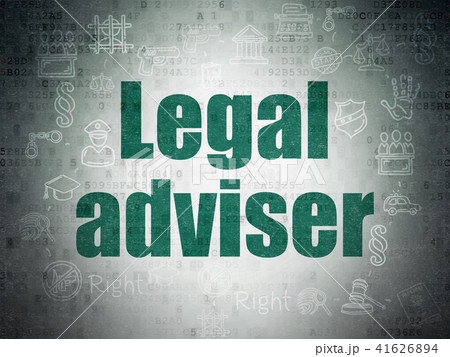 Law concept: Legal Adviser on Digital Data Paper background Law concept: Legal Adviser on Digital Data Paper background 41626894