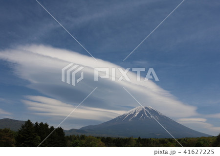 富士山 レンズ雲 風景写真 富士山 レンズ雲 風景写真