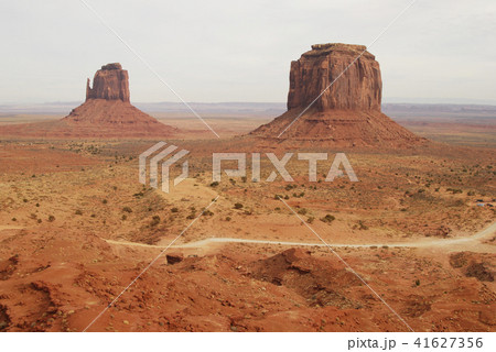 Monument Valley bright orange color landscape Monument Valley bright orange color landscape 41627356