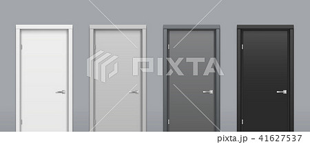 The doors of different colors 41627537