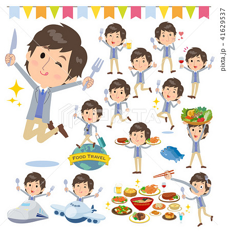 Jacket blue vest men_food festival Jacket blue vest men_food festival 41629537