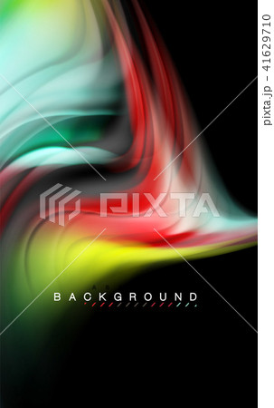 Fluid liquid colors design, colorful marble or plastic wavy texture background, glowing multicolored Fluid liquid colors design, colorful marble or plastic wavy texture background, glowing multicolored 41629710