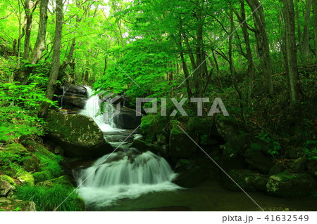 遠野　夏の一の滝 41632549