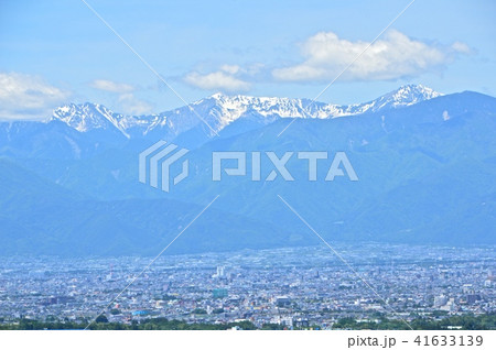 南アルプスの峰々（釈迦堂PA(下り線)／山梨県笛吹市一宮町千米寺） 41633139