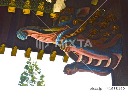 北野天満宮・三光門(中門)の「木鼻」(京都市上京区馬喰町) 北野天満宮・三光門(中門)の「木鼻」(京都市上京区馬喰町) 41633140