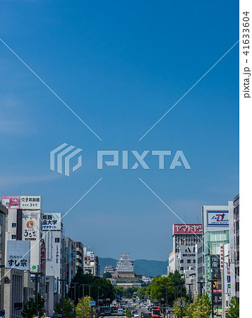 町並みとの姫路城 町並みとの姫路城 41633604