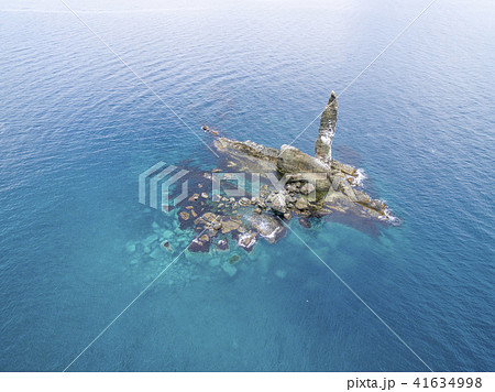 ローソク岩 空撮（北海道余市） 41634998