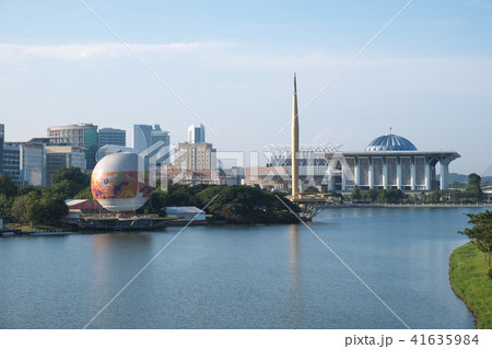 Aerial view of buildings in Putrajaya Malaysia 41635984