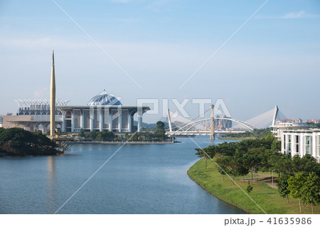 Aerial view of buildings in Putrajaya Malaysia 41635986