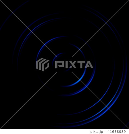 Abstract blue circle signal on black background Abstract blue circle signal on black background 41638089