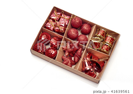xmas merry ornament on white background 41639561
