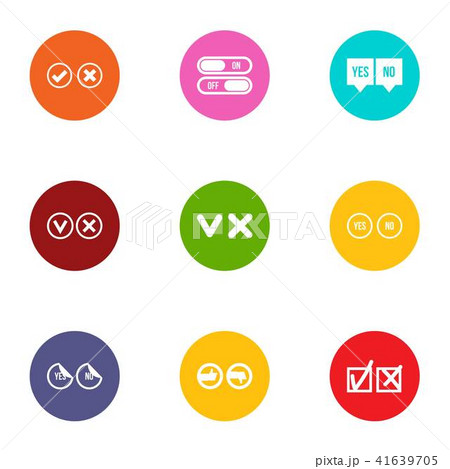 Selection icons set, flat style Selection icons set, flat style 41639705