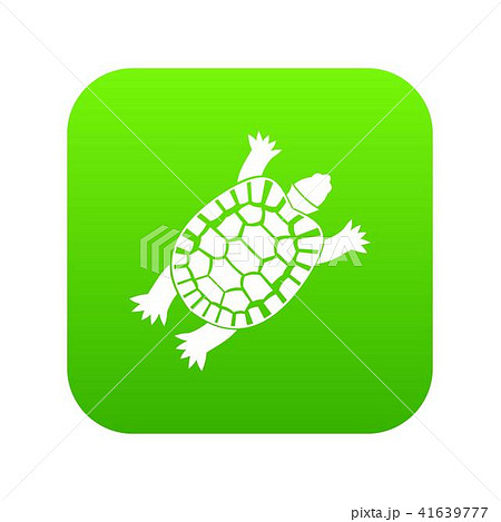 Turtle Icon Digital Greenのイラスト素材