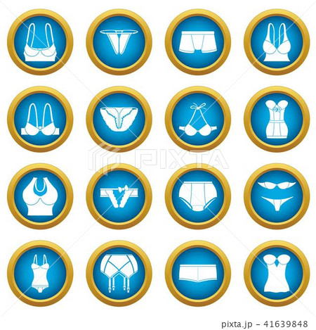 Underwear icons set color, simple style Underwear icons set color, simple style 41639848