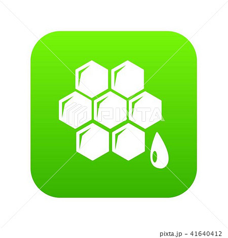 Honeycomb icon green vector Honeycomb icon green vector 41640412