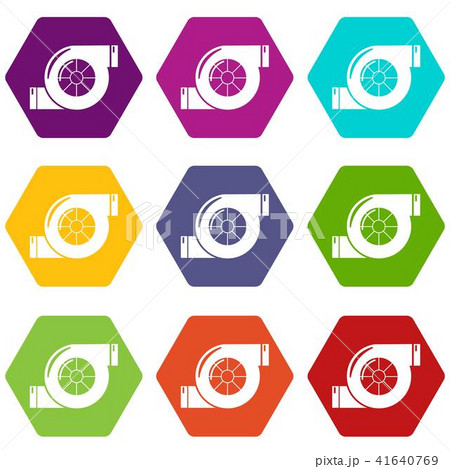 Air filter icons set 9 vector Air filter icons set 9 vector 41640769