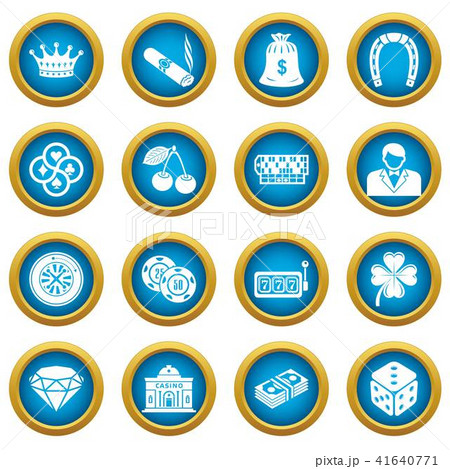 Casino icons set, simple style Casino icons set, simple style 41640771