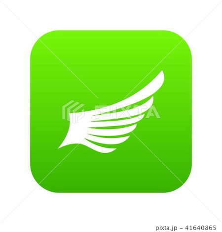 Wing icon digital green Wing icon digital green 41640865