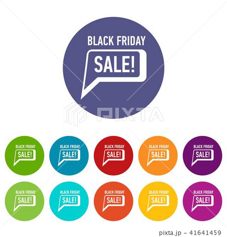 Bubble speech sale black friday icon, simple style 41641459