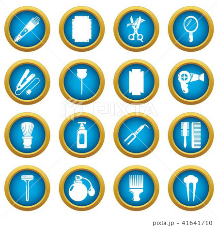 Hairdresser icons set, simple style 41641710